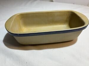 Vintage Stoneware Rectangular Baking Dish 9x4